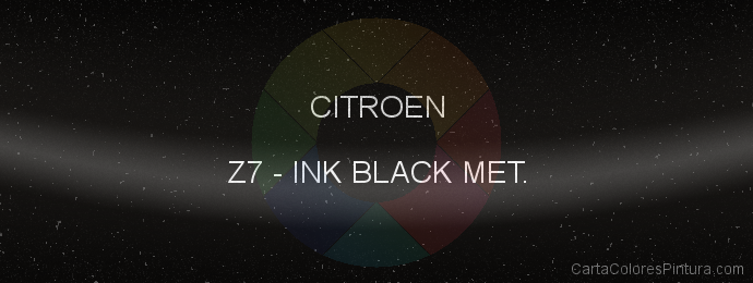 Pintura Citroen Z7 Ink Black Met.