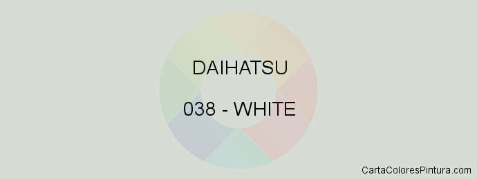 Pintura Daihatsu 038 White