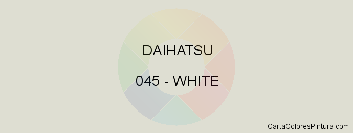 Pintura Daihatsu 045 White