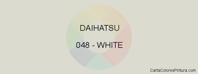 Pintura Daihatsu 048 White