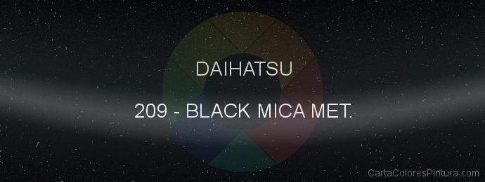 Pintura Daihatsu 209 Black Mica Met.
