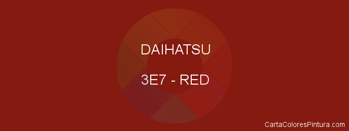 Pintura Daihatsu 3E7 Red