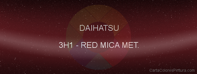 Pintura Daihatsu 3H1 Red Mica Met.