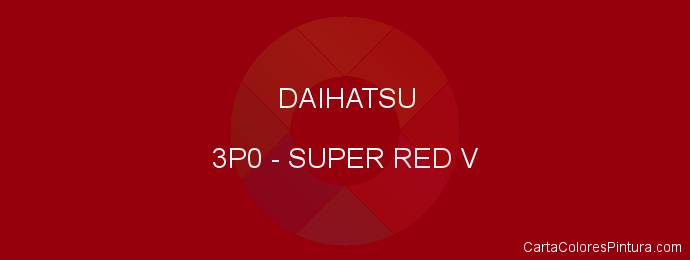 Pintura Daihatsu 3P0 Super Red V