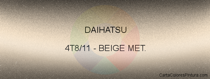 Pintura Daihatsu 4T8/11 Beige Met.