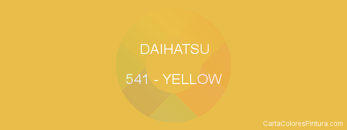 Pintura Daihatsu 541 Yellow