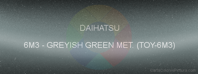 Pintura Daihatsu 6M3 Greyish Green Met. (toy-6m3)