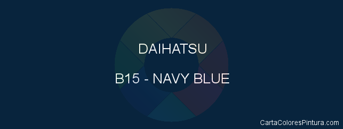 Pintura Daihatsu B15 Navy Blue