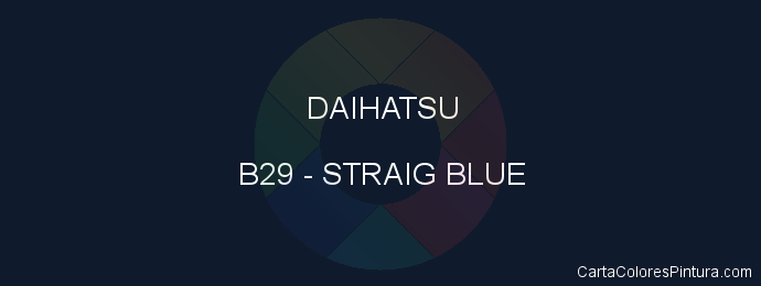Pintura Daihatsu B29 Straig Blue