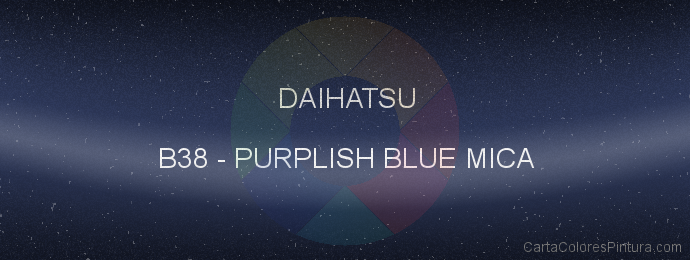 Pintura Daihatsu B38 Purplish Blue Mica