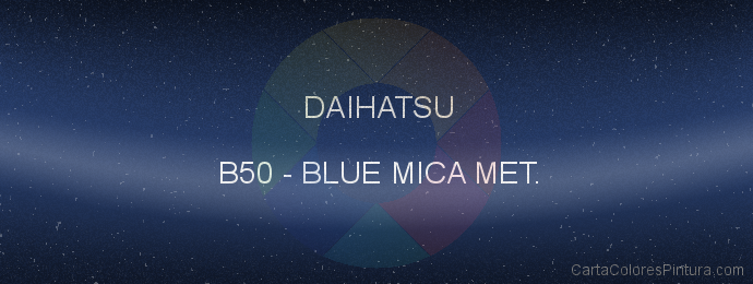 Pintura Daihatsu B50 Blue Mica Met.