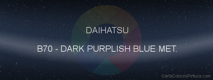 Pintura Daihatsu B70 Dark Purplish Blue Met.