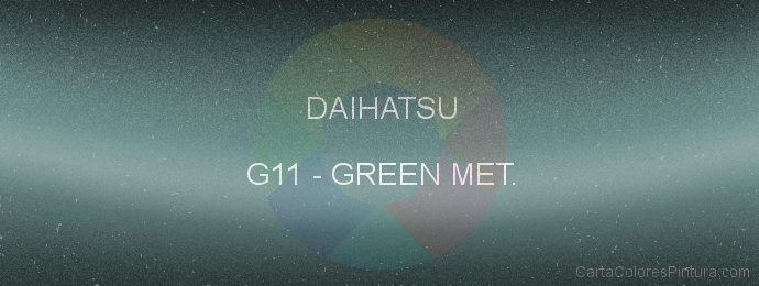 Pintura Daihatsu G11 Green Met.