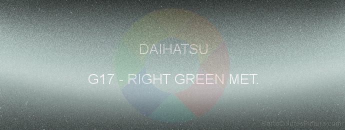 Pintura Daihatsu G17 Right Green Met.