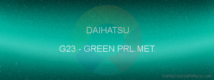 Pintura Daihatsu G23 Green Prl.met.