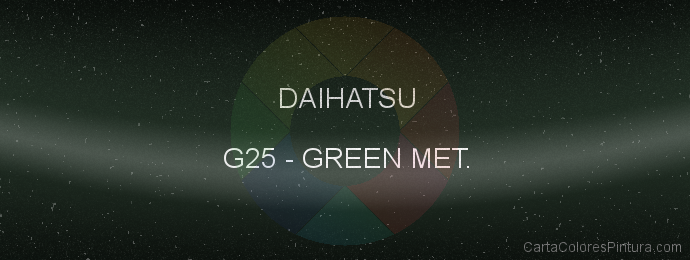 Pintura Daihatsu G25 Green Met.