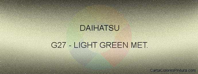 Pintura Daihatsu G27 Light Green Met.