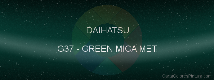 Pintura Daihatsu G37 Green Mica Met.