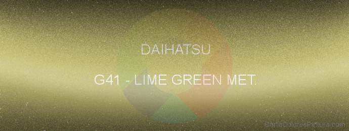 Pintura Daihatsu G41 Lime Green Met.