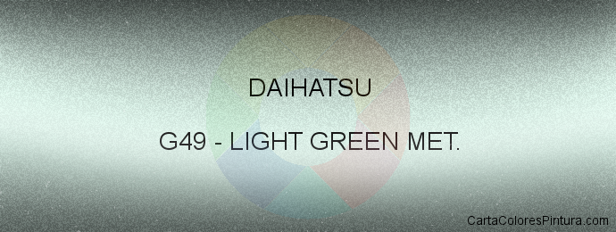 Pintura Daihatsu G49 Light Green Met.
