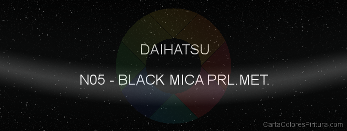 Pintura Daihatsu N05 Black Mica Prl.met.