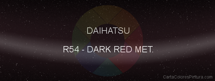 Pintura Daihatsu R54 Dark Red Met.