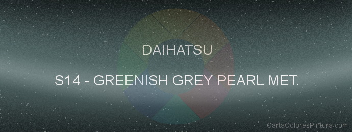 Pintura Daihatsu S14 Greenish Grey Pearl Met.