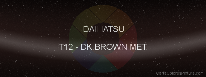 Pintura Daihatsu T12 Dk.brown Met.