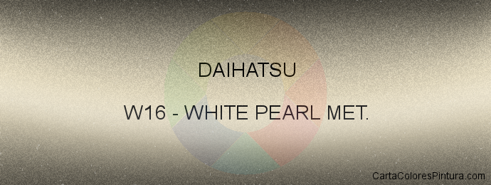 Pintura Daihatsu W16 White Pearl Met.