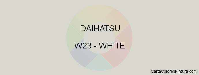 Pintura Daihatsu W23 White