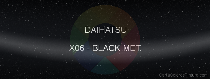 Pintura Daihatsu X06 Black Met.