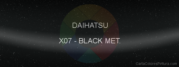 Pintura Daihatsu X07 Black Met.