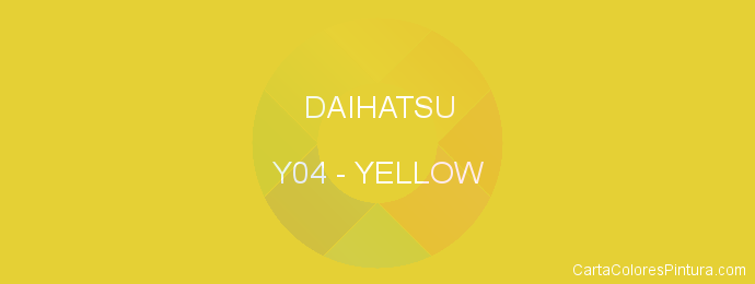 Pintura Daihatsu Y04 Yellow