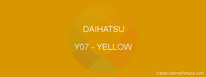 Pintura Daihatsu Y07 Yellow