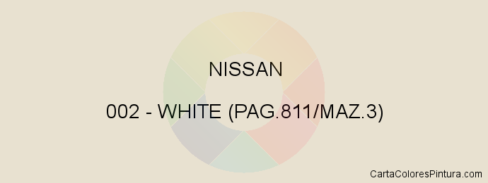 Pintura Nissan 002 White (pag.811/maz.3)