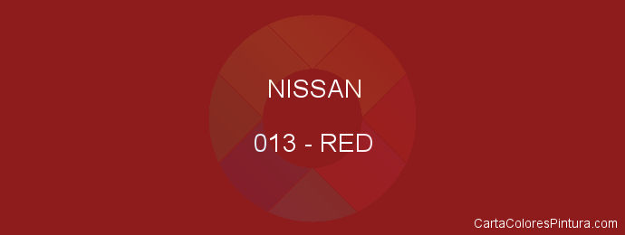 Pintura Nissan 013 Red