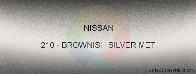 Pintura Nissan 210 Brownish Silver Met