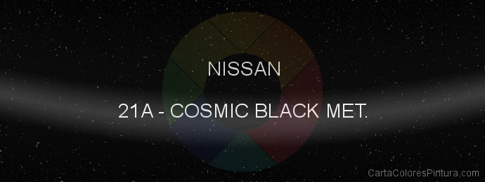 Pintura Nissan 21A Cosmic Black Met.