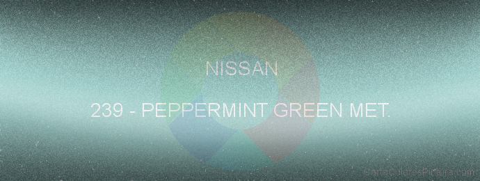 Pintura Nissan 239 Peppermint Green Met.