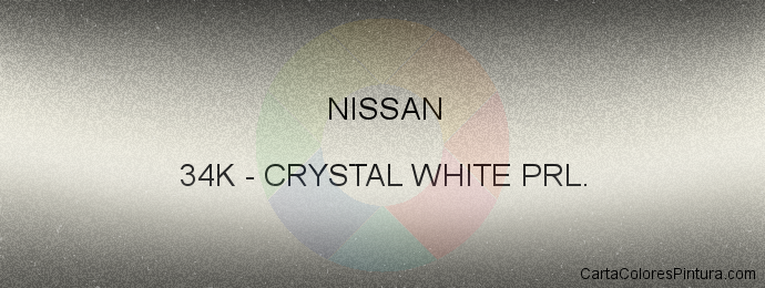 Pintura Nissan 34K Crystal White Prl.