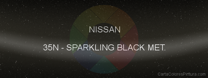Pintura Nissan 35N Sparkling Black Met.