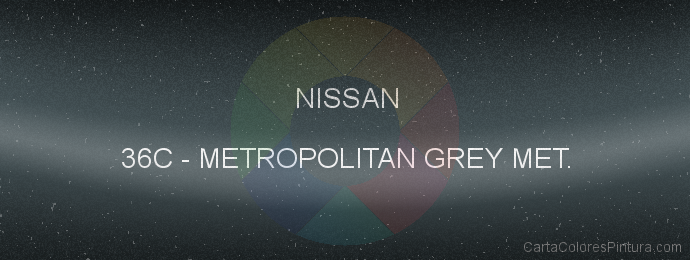 Pintura Nissan 36C Metropolitan Grey Met.