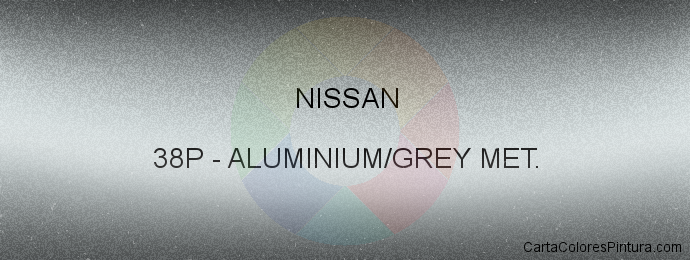 Pintura Nissan 38P Aluminium/grey Met.
