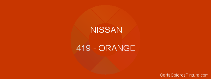 Pintura Nissan 419 Orange