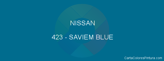 Pintura Nissan 423 Saviem Blue