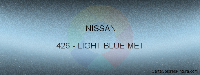 Pintura Nissan 426 Light Blue Met