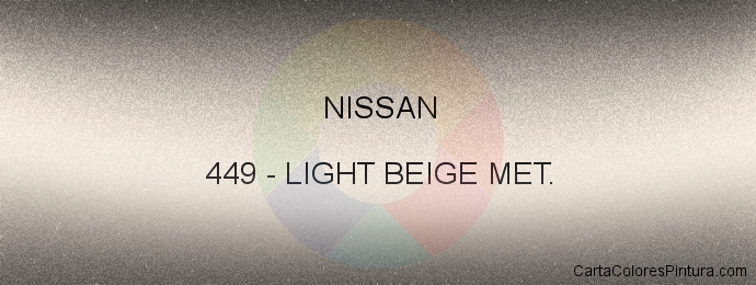Pintura Nissan 449 Light Beige Met.