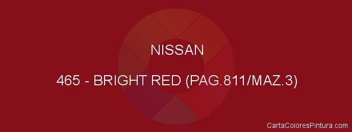 Pintura Nissan 465 Bright Red (pag.811/maz.3)