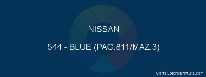 Pintura Nissan 544 Blue (pag.811/maz.3)