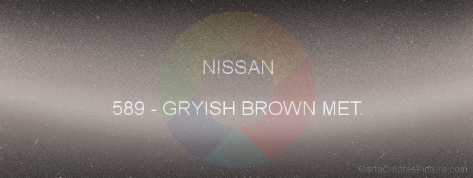 Pintura Nissan 589 Gryish Brown Met.